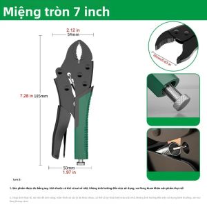BAOLIAN | Kìm Khóa Đa Chức Năng 7/9/10 Inch Kẹp Áp Lực Đa Năng Dụng Cụ Cầm Tay Cờ Lê Ống Trơn Tròn/thẳng Sử Dụng Được Cho Cả Hai Tay Chất Liệu Chrome Vanadium