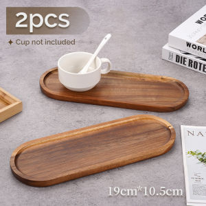 Wooden Tray Serving Storage Tray Pastry Tableware Eco Friendly Wooden Tea Tray Home Decoration Kitchen Tools Cosmetic Storage