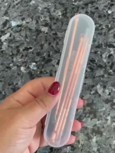 Chăm Sóc Da Nữ Dụng Cụ Loại Bỏ Vết Thâm Do Mụn Đầu Đen Kim Làm Sạch Lỗ Chân Lông Thép Không Gỉ Chăm Sóc Điểm Đen Làm Đẹp Móc