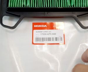 AIR FILTER ELEMENT HONDA XRM 125 FI RS 125 FI WAVE 110 FI NEW THAILAND GENUINE PARTS 17220KPYH00