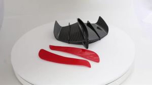1 set Universal Motorcycle Front Side Spoiler Winglets Carbon Black Winglet Aerodynamic Side Wing Modified Decoration Accessory