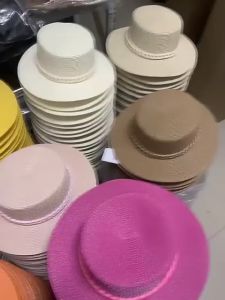 NEW Topi Pantai motif Rantai Fashion Wanita mode korea elegan terbaru Anti UV import