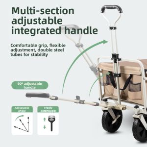 Large Capacity Foldable Camping Cart