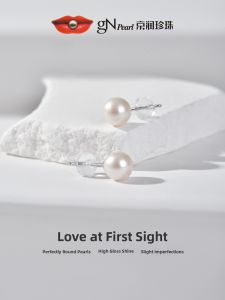 Luxury Genuine Freshwater Pearl Earrings S925 Silver Accessory