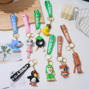 Tungtung Sahur Brainrot Figurine Keychains Shark Tralalero Tralala Figure Anime Bags Car Pendant Decor Gifts