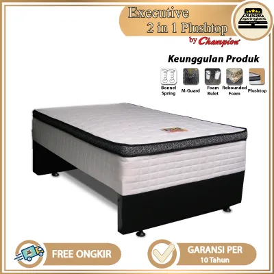 Springbed Kasur Sorong 2 in 1 Plushtop Bonnel Spring - Champion Springbed Executive 2 in 1 Plushtop [JABODETABEK]
