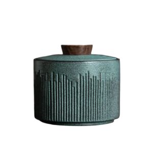 Small Tea Ceramic Jar Sealed Jar Decorative Storage Tank Tea Box Portable Tea Can Tea Container Tea Candy Jars