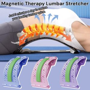 Magnetic Therapy Acupuncture Massage Lumbar Stretcher 3-in-1 Orthotic Spinal Decompression Device Back Support Relax Spine