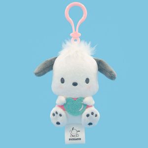 E-STRONG | 10cm Genuin Sanrio My Melody Kuromi Cinnamoroll Kt Cat Plush Toy Anime Stuffed Animals Keychains Small Pendant Backpack Hangings