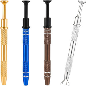 1/2/4pcs 4 Prongs เครื่องประดับ Pick Up ผู้ถือเครื่องมือ PRONG Tweezer ลูกปัด Catcher Grabbers 4 กรงเล็บเจาะเครื่องมือ TATTOO Piercer เครื่องมือ