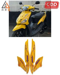 Striping Stiker Lis Les Motor Yamaha Mio Sporty Bunga 2004 2005 Standar Full Set