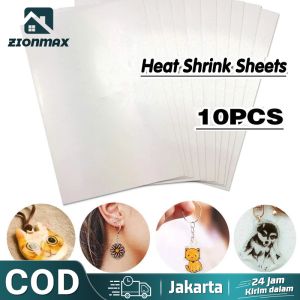 10pcs DIY Shrinky Dink Plastic / Heat Shrink Plastic Sheet / Semi-transparant Shrinky Plastic