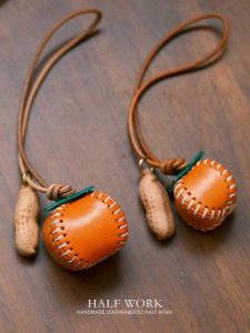 Handmade Pure Top Layer Cowhide Leather Retro Genuine Leather Bag Charm Pendant for Handbags Fashionable Accessory