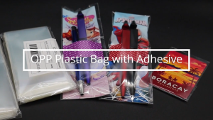 PrintYourStyle 100pcs OPP Transparent Plastic Bag with Adhesive