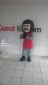 Kostum maskot badut gorilla terbaru dewasa setelan lucu karnaval. 