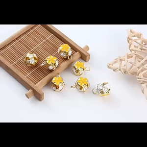 Combo 10 lục lạc gắn vòng cổ cho thú cưng 14mm chuông đeo cho chó mèo nhiều màu sắc âm thanh vui nhộn - Medipet