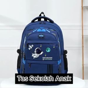 Tas Sekolah Anak Cowok & Tas Ransel Karakter Astronot