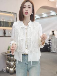 New Chinese Style Fashionable Jacket Vest Womens Autumn Winter Retro Age Reduction High Fashion Button up Pure Color Stand Collar