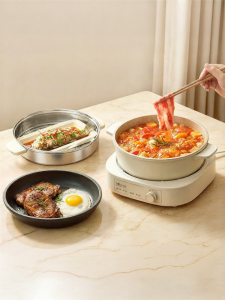 [China Plug Adapter Needed]Bear | Multi-functional Detachable Electric Hot Pot 1500w
