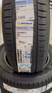 Michelin รุ่น Primacy SUV+ 225/65R17 จำนวน 1 - 4  เส้น ปี2025 ราคาพิเศษ รับประกันจากบริษัทผู้ผลิต  สินค้าของแท้ 100%  สินค้ารับประกันจากบริษัท ผู้ผลิต  ** ทักแชท ก่อนสั่งซื้อ**  แถมฟรี จุ๊ปยาง ของแท้