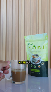 Dok Natural Herbal Blend Coffee 100g x 3 pcs – Natural Diuretic Coffee with Sambong Banaba Spirulina Moringa & Turmeric (10g x 10 Sachets)