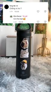 Combo 50 Sticker Yellow Chicken chống nước sticker dán laptop điện thoại đàn guitar mũ bảo hiểm vali.