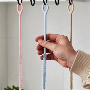 2-Pack Single-Head Straw Cleaning Brush Long-Handled Narrow-Mouth Cup Brush Reusable Straw Cleaning Brush