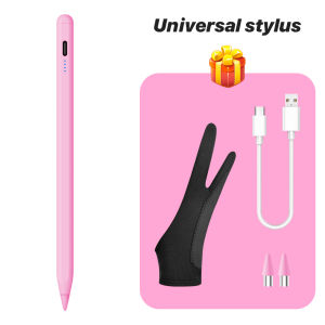 Magnetic Capacitive Stylus Pen with 4 LED Power Display No Bluetooth Pencil for Phones Tablets iOS Android Windows Glove & Nibs