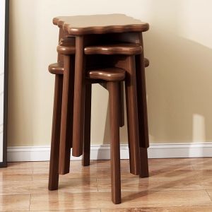 Foldable Dining Wooden Stool