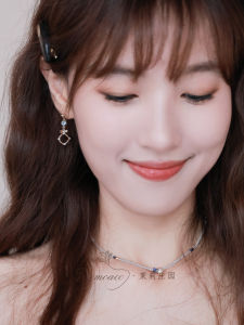 Jasmo Original Unique Design Square Zircon Butterfly Knot Earrings Womens Fashionable Jewelry Daily Match Sweet Ear Cuffs