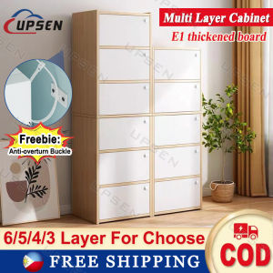 [On Hand]6/5/4/3 layers Wood Locker Bookcase Simple Home Living Room Locker Simple Modern Bedroom Storage Cabinet Korean Style Living Room Srorage Cabinet