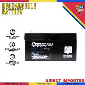 Quiapo Mania by Powerrcell 12V 1.3AH/20HR Sealed Rechargeable Battery12 Volts1.3 Ampere Hour