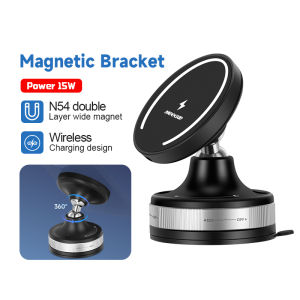 Desktop Magnetic Wireless Charger Household Office 15W Wireless Charging Magnetic Phone Holder 360° Magnetic Holder + Wireless Charging Function Available for Android/Apple 无线充电磁吸手机支架