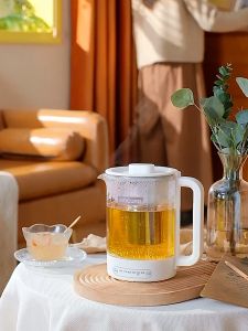 新款办公室小型养生壶一人全自动玻璃养生家用多功能煮茶器烧水壶