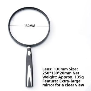 MONLEYTA | German Craft High Definition Magnifying Glass Reading Lens 20 Times Non-Spherical Handheld Elderly Reading Lens For Mobile Phone Repair And Newspaper Reading
