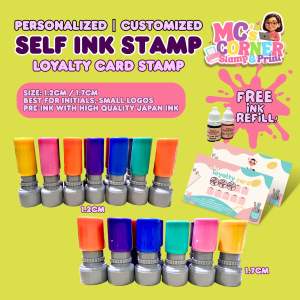 PERSONALIZED STAMP FOR LOYALTY CARD | ROUND STAMP