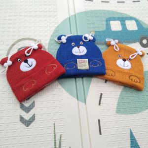 Kupluk rajut bayi murah/ topi rajut bayi tebal model karakter terbaru