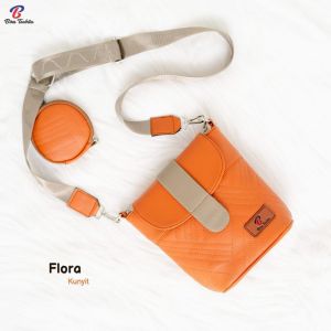Tas selempang Flora bag by biru tsabita free dompet koin bulat