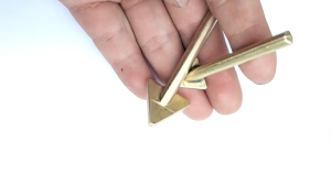 2pcs Plastic Welder Soldering / Plastic Repair Triangular Copper / Smoothing Head Welding Tips Replacement