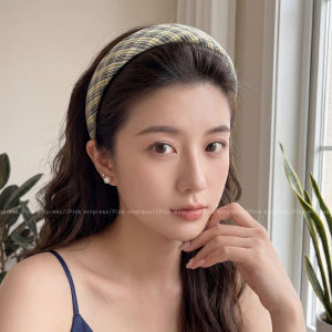 PINK EMPRESS | Plaid High Top Headband Hair Accessory
