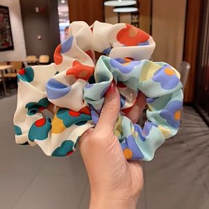 Desain Ikat Karet Rambut: Kunciran Rambut Hijab Fashion Scrunchie Korea