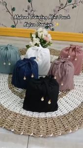 Mukena Travel Mini 2 in 1 Polos Inara Series Bahan Katun Premium