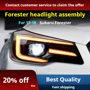 Car Headlights For Subaru Forester 2013-2018 LED Auto Head lamp Assembly Upgrade High Configure Projector Lens Accessories Kit