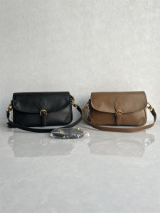High Quality Vintage Tanned Cowhide Leather Simple Fashion Single Shoulder Crossbody Bag for Women International Orders