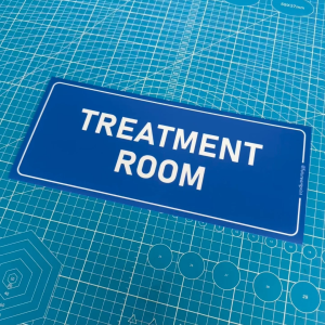 Treatment Room for Patient. Therapy Consultation Healthcare Wellness Clinic. Premium Sticker Sign Notice Big Signage
