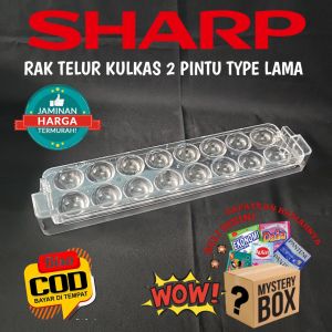 RAK TELUR KULKAS SHARP 2 PINTU KULKAS TYPE LAMA ORIGINAL