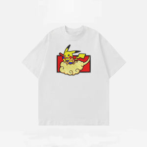 Bandai | Pokémon Joint Dragon Ball Animation Derivatives Printed Short Sleeve T-Shirt Mens Womens 2025 Summer Fashion Casual Cotton Top