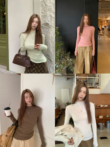 Elegant Casual Half Turtleneck Slim Fit Long Sleeve Sweater