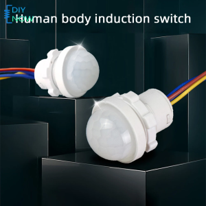 Automatic Sensor Light Switch Human Body Infrared Motion Detector for LED Energy Saving Bulbs Easy Installation