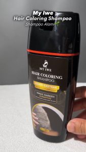 Sampo Penghitam Rambut Uban MY IWE Hair Coloring Shampoo BLACK Shampo Anti Uban Ampuh Permanen